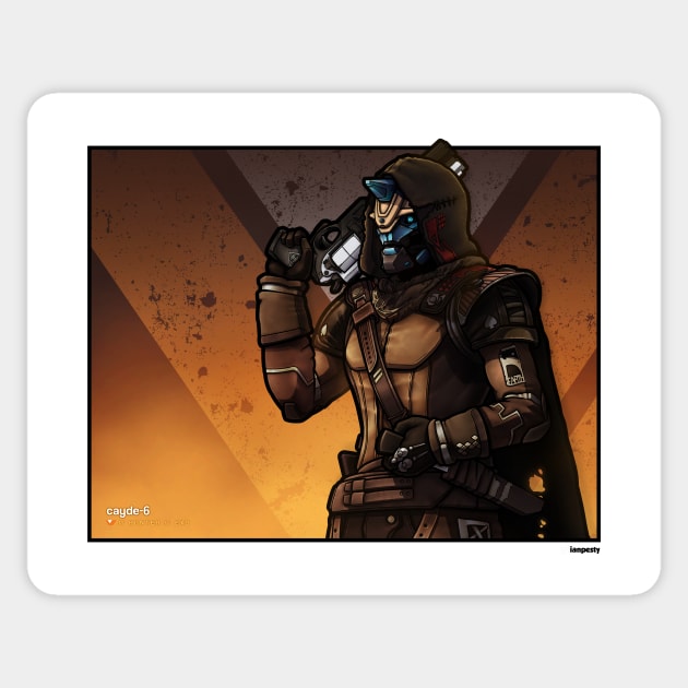 Cayde-6 Sticker by IanPesty